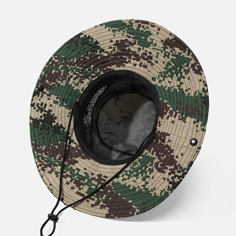 Summer outdoor large eaves face cover sun hat UV protection beach hat shade fisherman hat