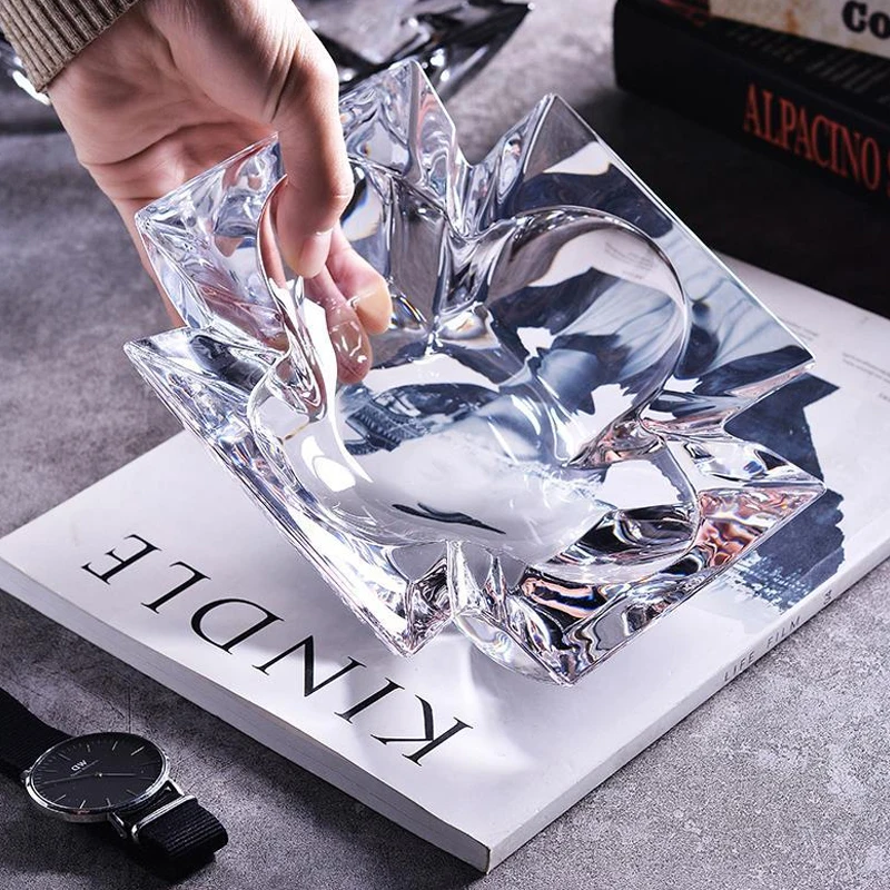 Instock Wholesale cohiba Ashtray Creative Hexagonal Design Custom Size logo Individually Packaged Color Box