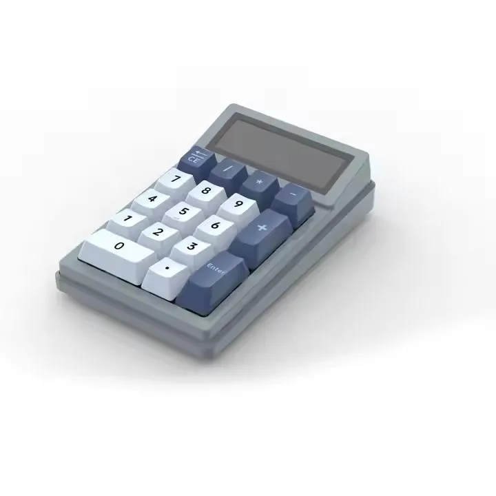 DENTEN 2 in 1 Calculator Numpad Number 17 Keys Bluetooth Keyboard with Digital Display Portable Mini numeric keypad GOOD DESIGN