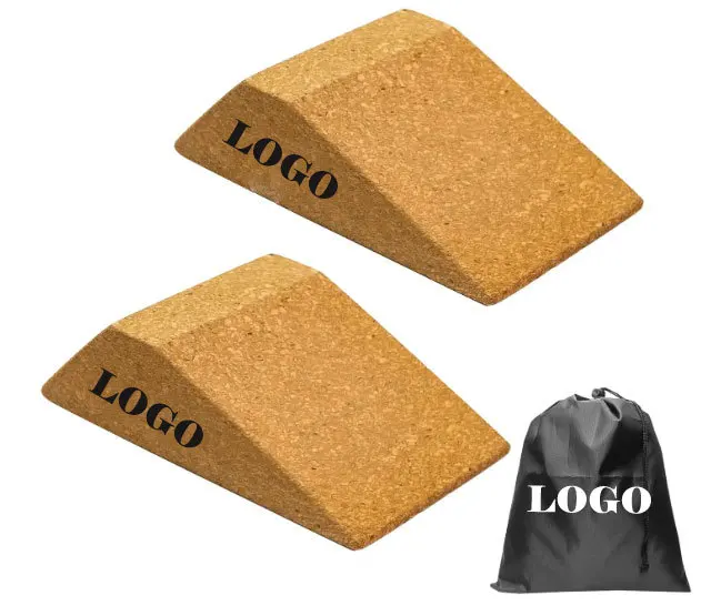 Aonfit Fitness Foot Calf Stretch Yoga Incline Cork Slant Board Calf Stretcher Squat Wedge