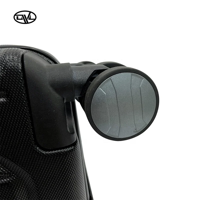 New design space freight-saving black color foldable detachable collapsible trolley luggage suitcase folding travel bag