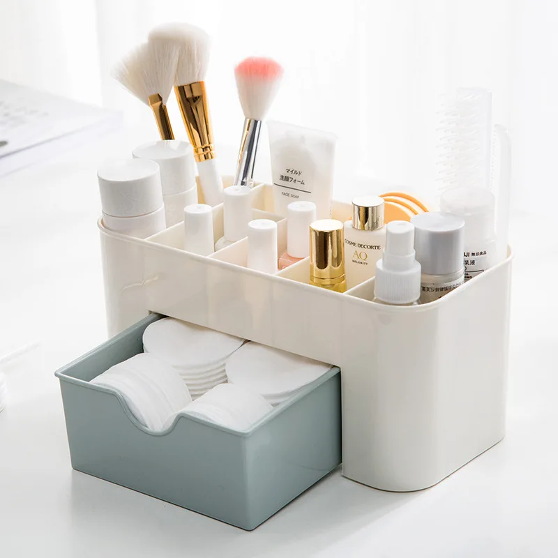 
Multifunctional Mini Drawer Desk Stationery Organizer Plastic Cosmetic Storage Box 
