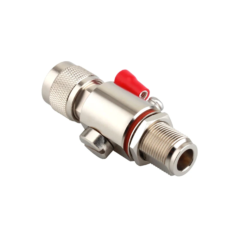 Hot DC-6GHz N Male to N Female Bulkhead Coaxial WiFi Lightning Surge Protector IP67 50 Ohm Lightning Arrestor