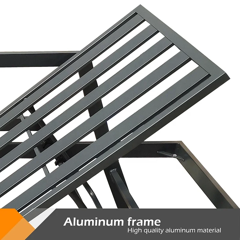 BHR garden pool side  lounge set lazy chaise lounge chair recliner adjustable sun bed outdoor furniture outdoor lounge sofa