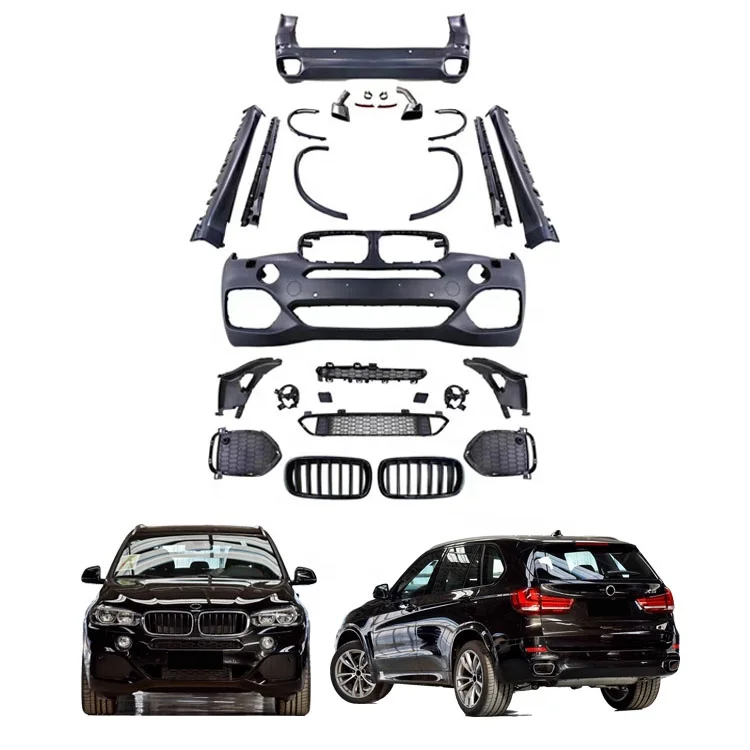 Car Body Kit Of The Front Rear Bumper Side Skirts Fender Front Grille Suitable For BMW X5-F15 Refit Upgrade X5M and X5 M-TECH
