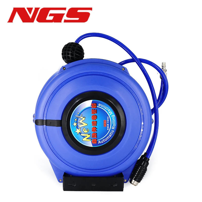 Wall Mount Pneumatic Compressor Automatic Compressed Air Hose Reel Retractable Telescopic PU 8*5 10 12 10M 15M 20M 25M