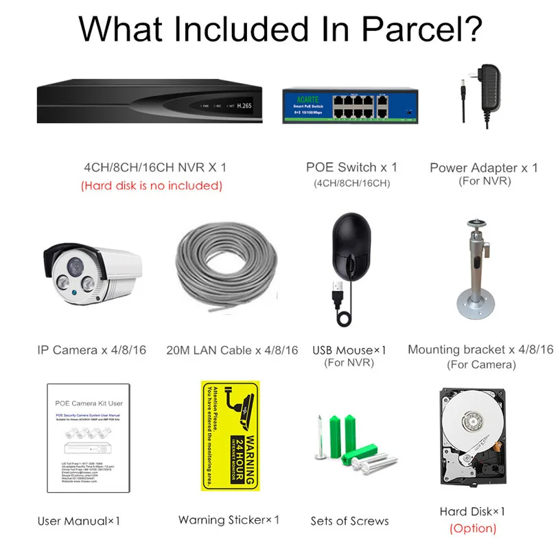 2021 водонепроницаемая Wi-Fi Смарт-камера 5 Мп POE NVR Kit Ip беспроводная камера видеонаблюдения наружная