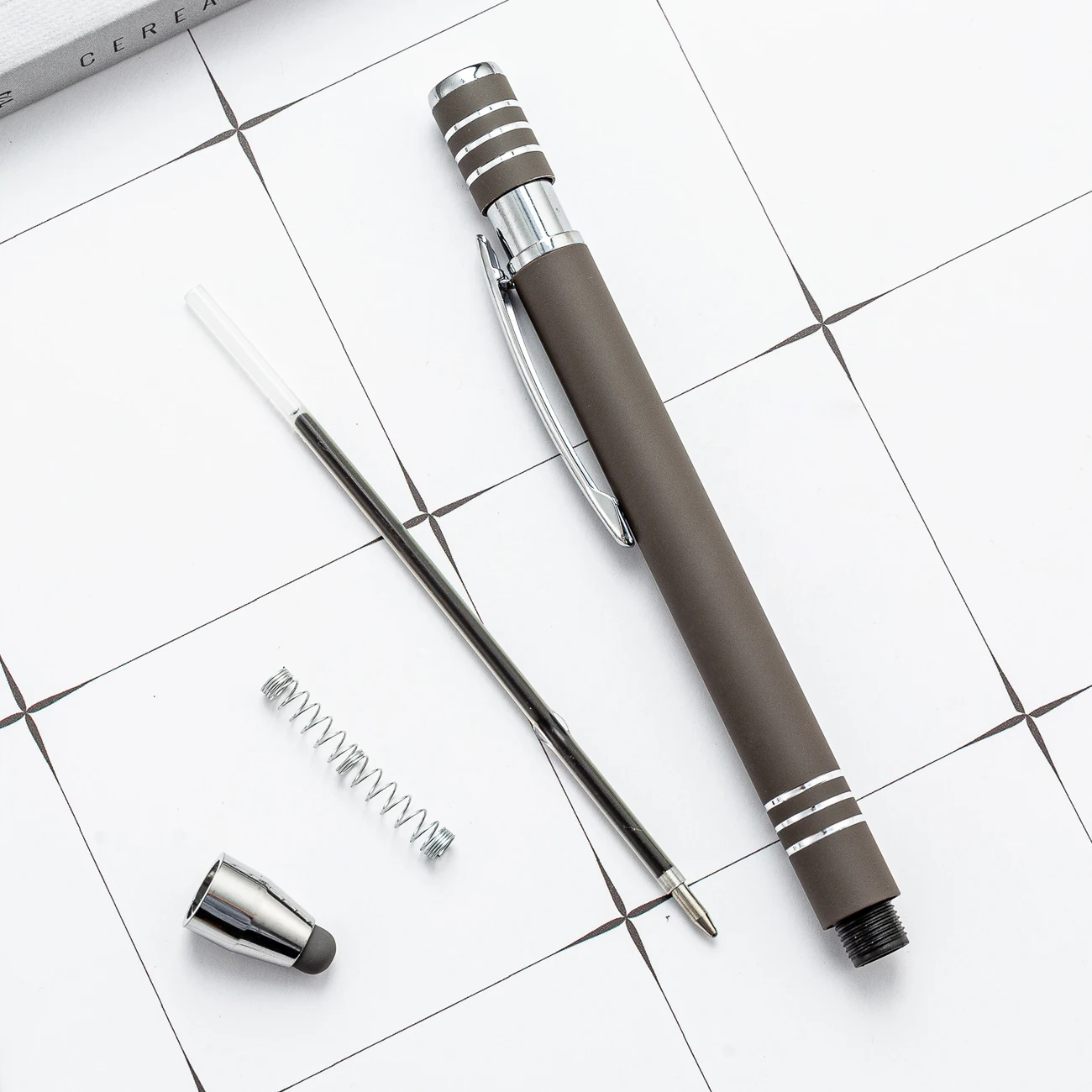 2022 Wholesale Aluminium Ball Pens With Personalised Promotional Custom Logo Screen Touch Pen 2 In 1