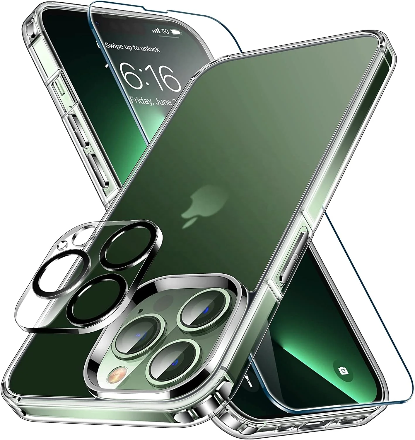 Imex 5in1 For  iPhone 14 screen protector and case  cellphone tempered glass 14 Pro Max Pro camera protector mobile back sheet