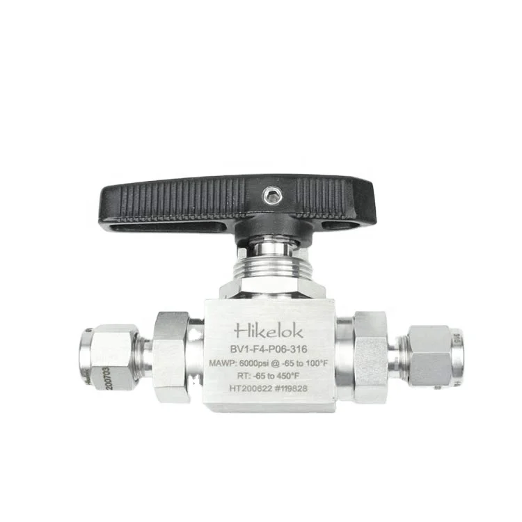 Hikelok 6000psi male  NPT hy lok  type Stainless Steel Ball Valve