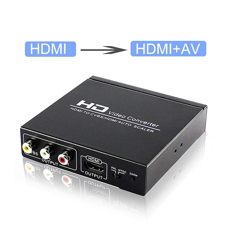  4K @ 30 Гц преобразователь HDMI в AV композитный адаптер RCA Cvbs с поддержкой