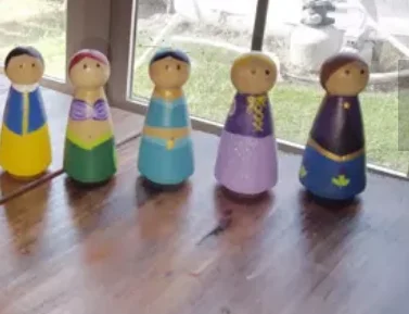 Wholesale wood dolls bodies for DIY decoration