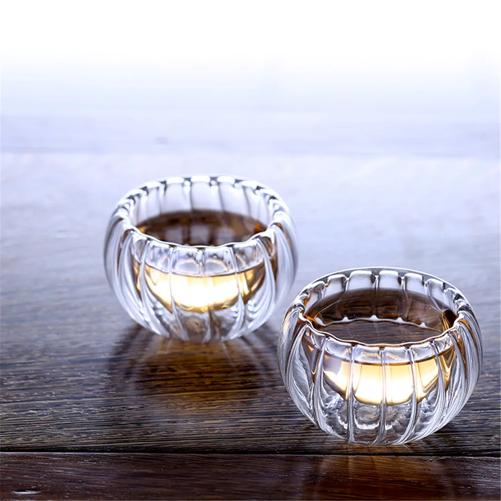 
China Factory Custom Double Wall Coffee Glassware 