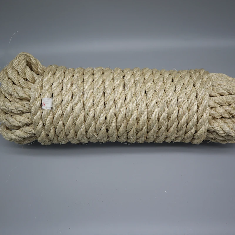 Manila outdoor rope ship rope 6~60mm 3/4-strand sisal rope
