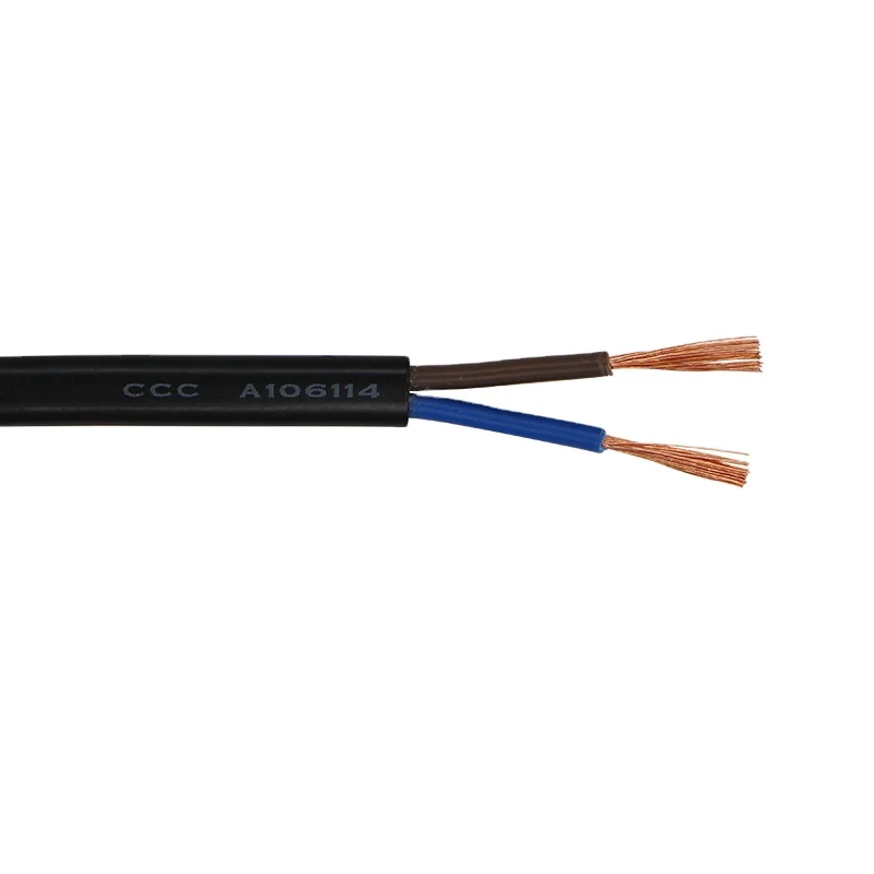Оптовая продажа с завода плоский кабель RVVB 2*1 5 мм шнур питания 16 awg 2-жильный пульт управления 110 В 220 300 электрические провода полный