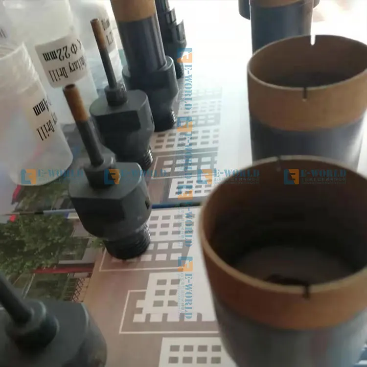 Automatic Glass hole making machine with drilling head