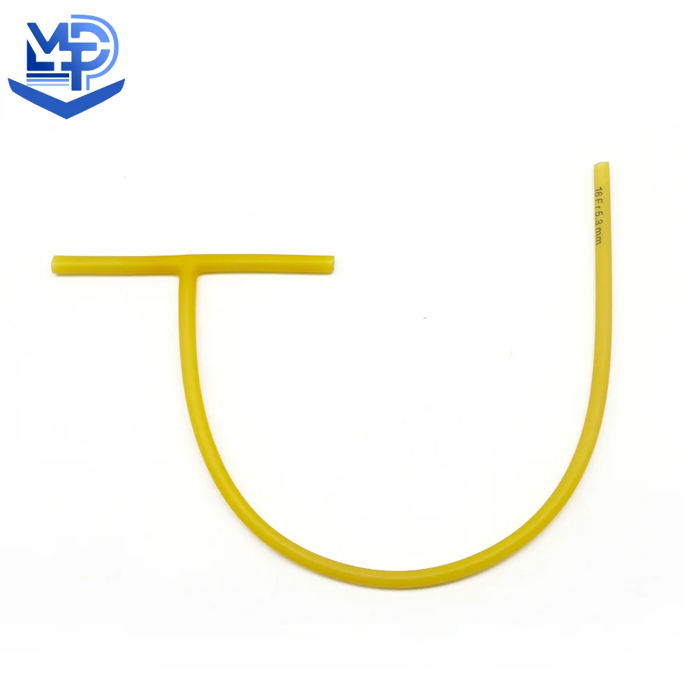 Medical disposable latex t sharp urinary biliary drainage tube 6Fr-22Fr 24Fr-28Fr