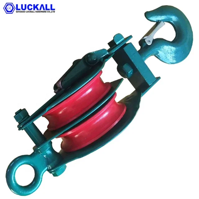 Окрашенный стальной трос блок шкива оборудование для такелажа