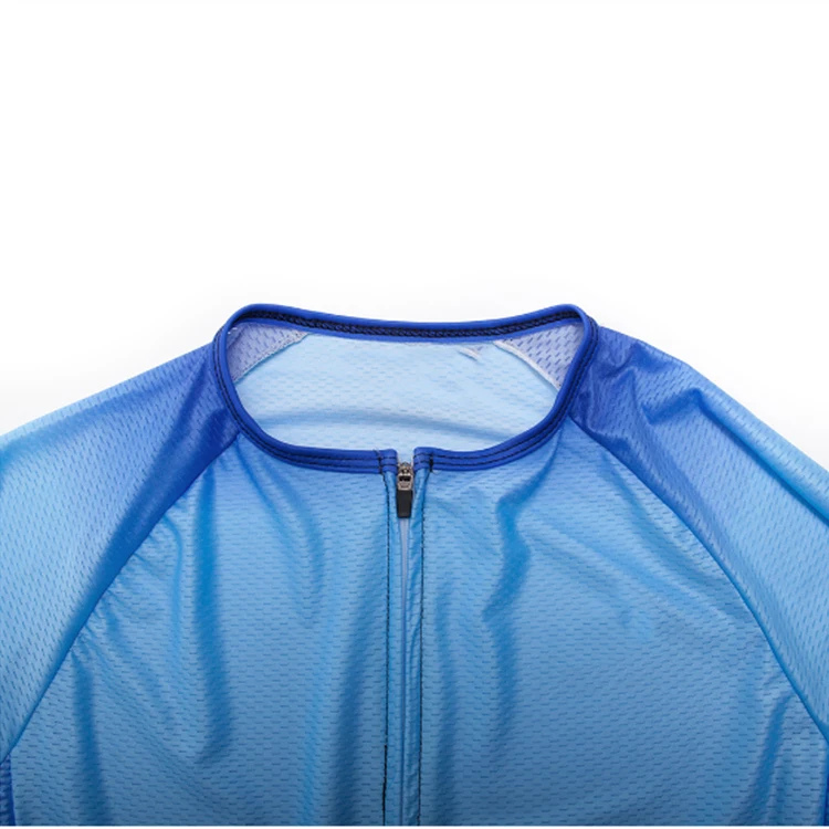Wholesale Blank cycling jersey Short Sleeves Sets Custom Mens Cycling Apparel Bike Clothing Cycling Jersey No Collar