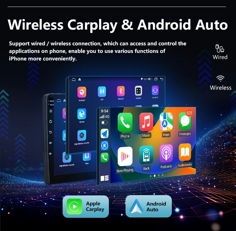 Factory N5 128GB 9/10 Inch Lodark Octa Core Carplay Android Car Audio Touch Screen Navigation GPS Car Radio with 360 Car Camera