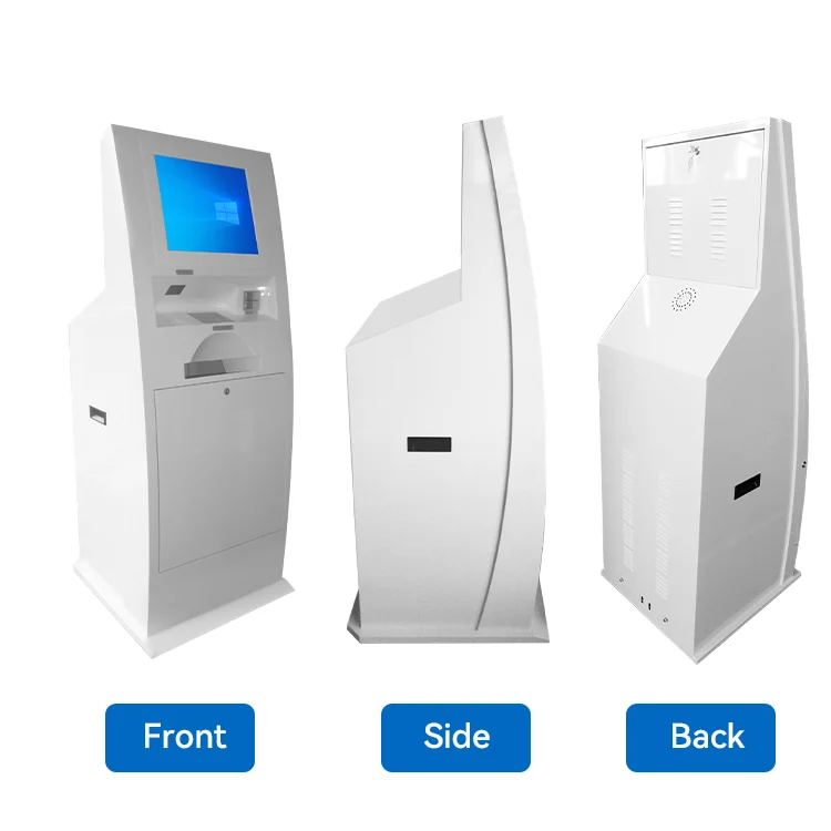 Ticket printer redemption terminal cash out qr code scanner self service machine ATM kiosk