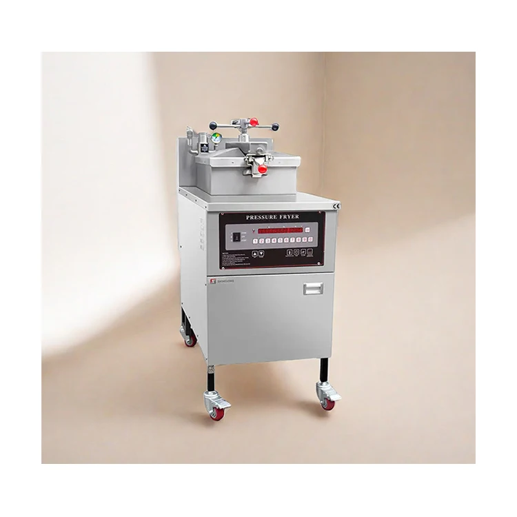 Stock Product Automatic 24L Single Tank Free Standing Chicken Fryer Machine Electric Griddle Commercial Deep Fryer