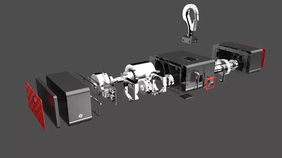 LX8 099 Small size capacity 1T 611 electric chain hoist for arena stage audio lighting