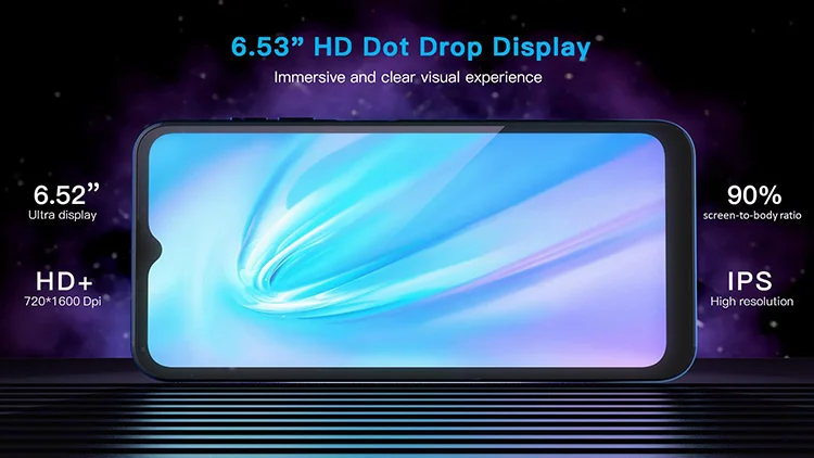 2022 IPRO New Launch S200 6.5-inch 4G Smartphone 4GB 64GB Rear 13MP Triple Camera Full Screen Smartphone