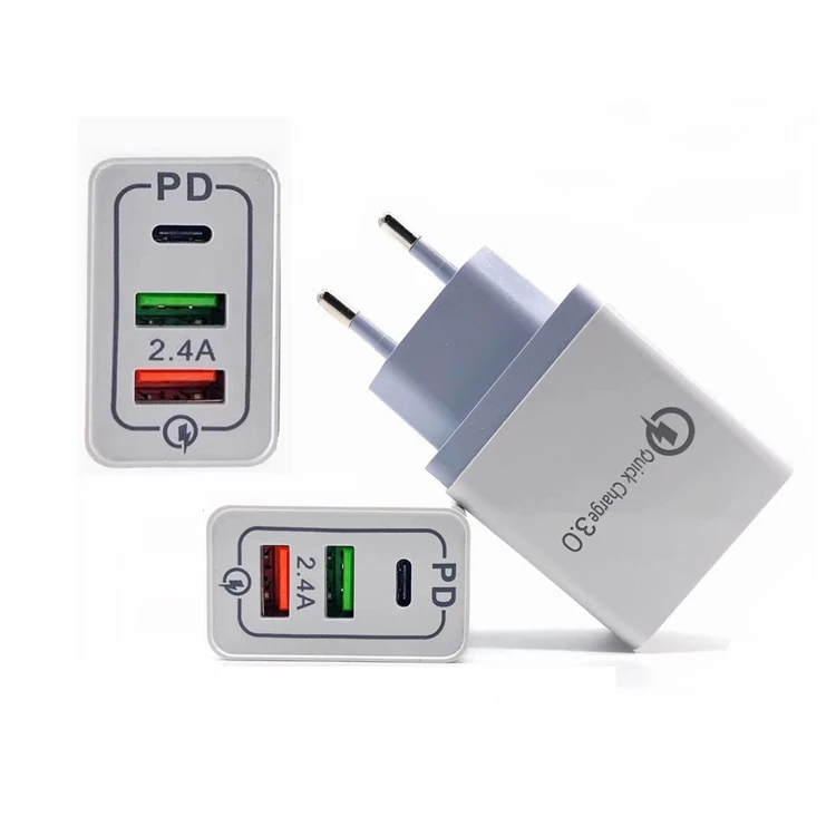  Подходит для семейного отдыха путешествия Офис 3 порты USB кабель быстрой зарядки с Head PD QC3.0 Кабель разъемом типа C универсальное настенное зарядное устройство