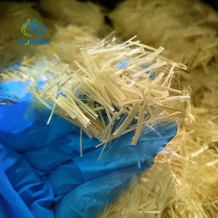 OEM Factory Sale Short Cut Aramid Fiber Para Aramid Short Cutting Fiber Chopped Aramid Fiber