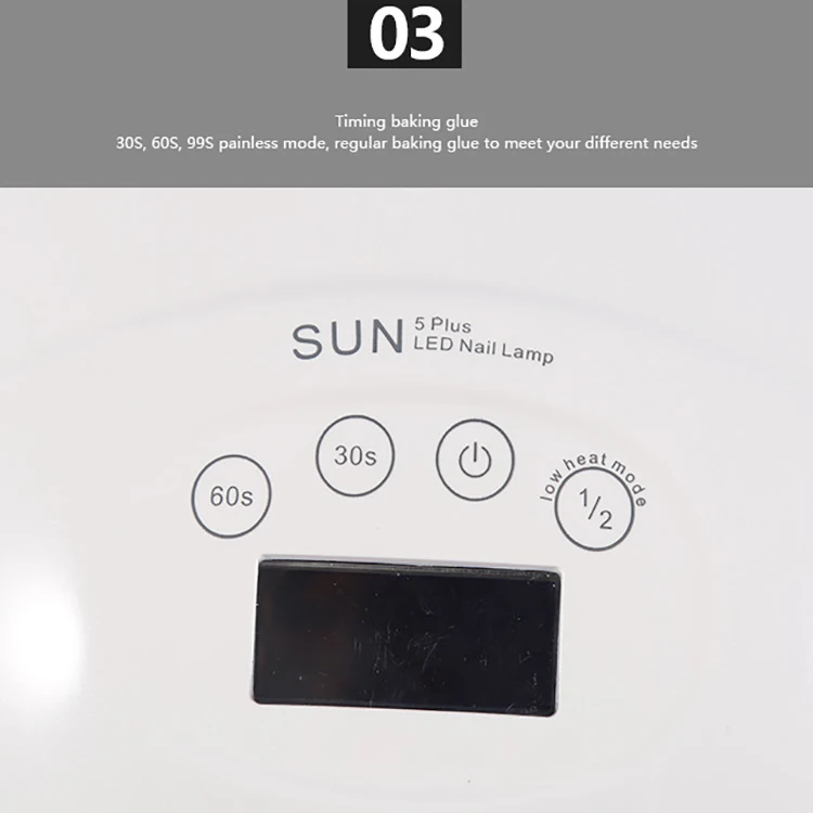 
58W Personal Customized Automatic Smart Dryer Quick Drying Nail LED UV Light 15S / 30S / 60S Timer UV Nail Light 