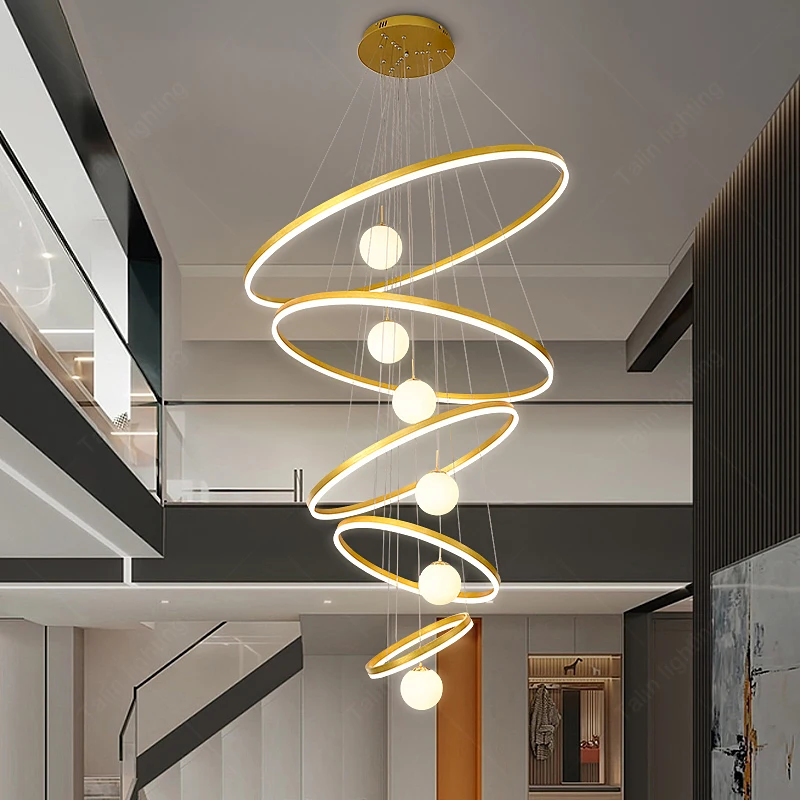 Modern Luxury  Chandelier For High Ceiling Hotel Home Staircase Stair  Long Crystal Grass Ceiling Chandeliers & Pendant Lights