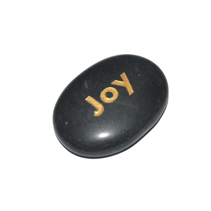 Buy Black Agate joy Engraved Stone Online : Black Black Agate joy Engraved Stone WIth High Quality