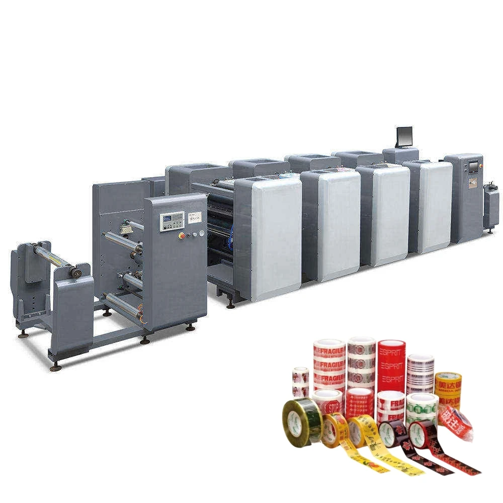 JA-900 Hot Selling High Speed 1-4 Colors 800mm Width UV Dryer Offset Printing Machine for Non Woven Fabric, Packaging Tape