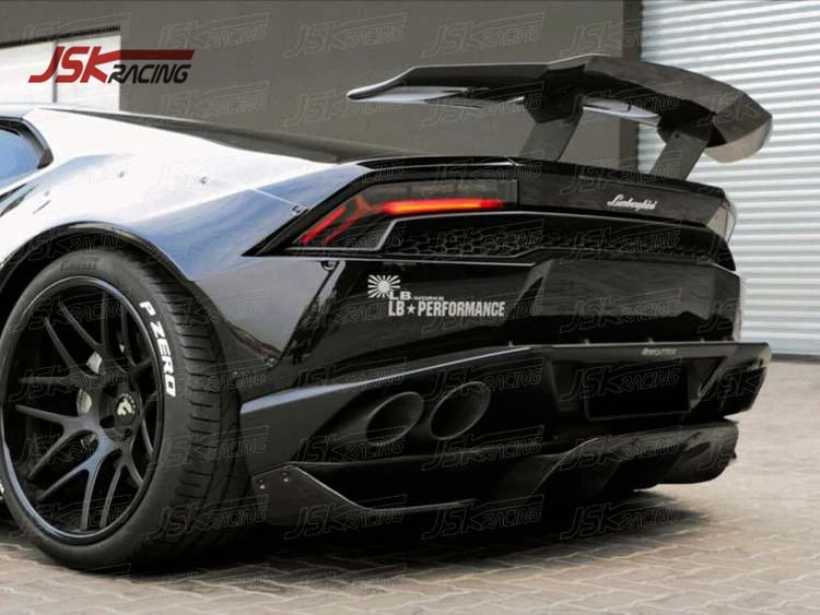  2014-2018 фунтов P стильный задний диффузор из углеродного волокна для LAMBO HURACAN LP610-4