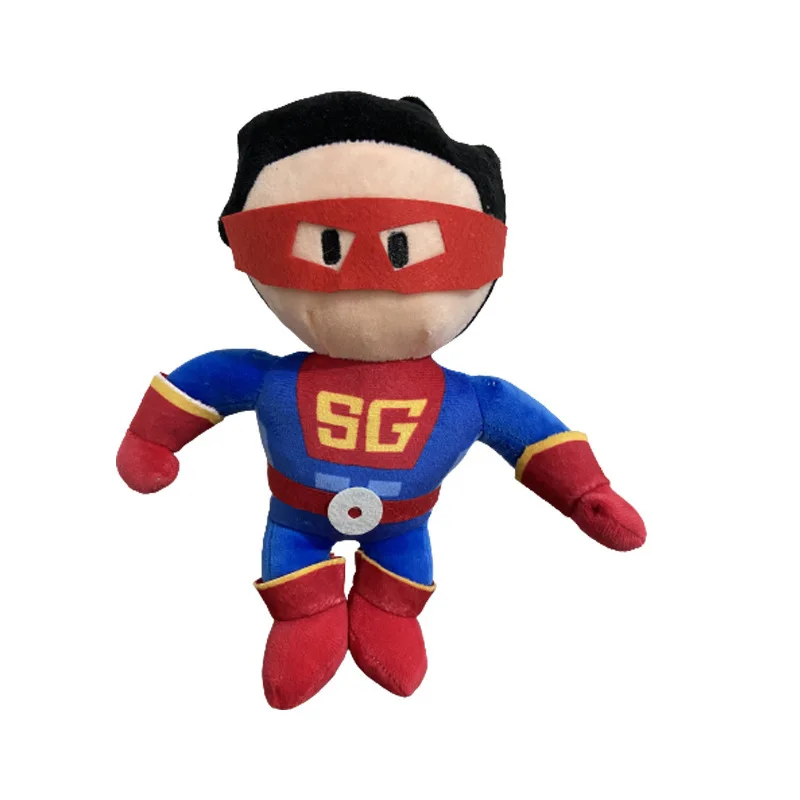 LINDA toy Spot wholesale Hot Game Stumble Guys Plush Dolls Soft Super Man Stuffed Plushie Boy Toys For Children Gifts