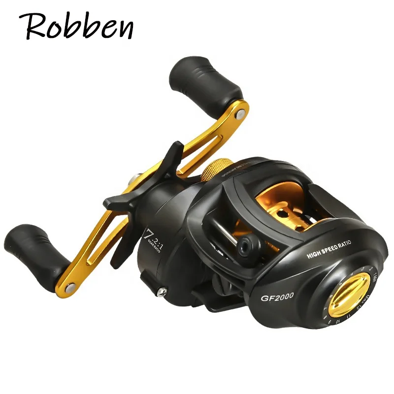 JETSHARK Metal Spool Baitcasting Reel 8kg Max Drag 7.2:1 Saltwater Freshwater fishing reel