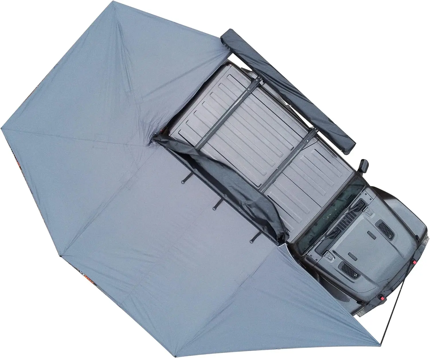 Awnlux Waterproof Free standing car 270 foxwing awning car side awning roof top tent awning with led light