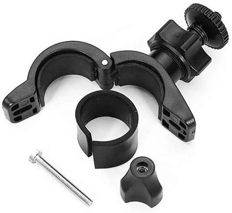 Aipaxal 360 Degree Rotatable Adjustable Motorcycle Bike Handlebar Clamp Camera Mount with 1/4 Screw for Gopro