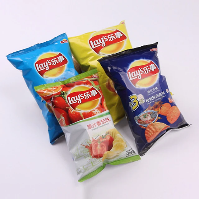 custom printed potato chip bags plastic bags heat seal