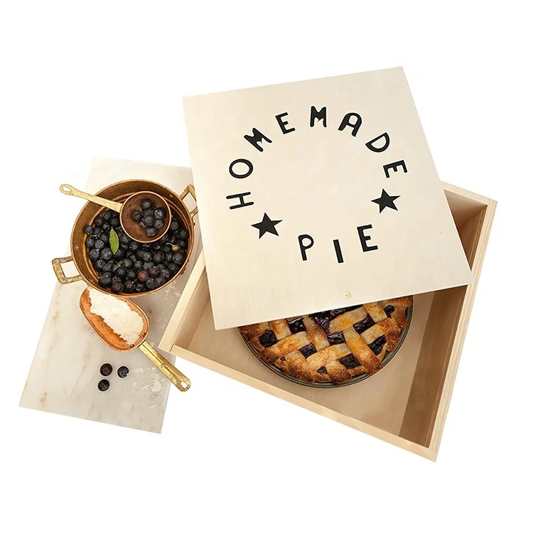 Vitalucks Hot Sale Wholesale Custom Apple Pie Packaging Wooden Box Special Gift Box