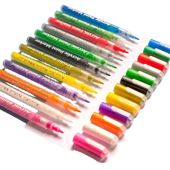 
Stromer Oem Custom Logo 12 18 24 Ceramics Acrylic Colore Paint Marker Pens 