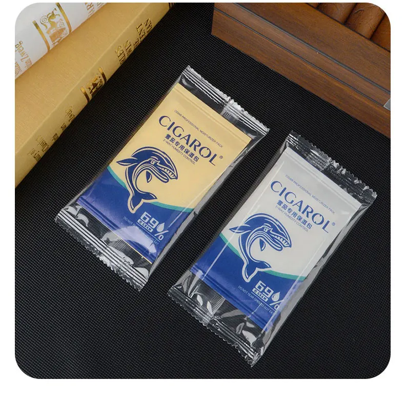 Customizable Cigar Moisturizing Bag 69% Humidity Tobacco Moisture Meter Moisture Absorber Bag