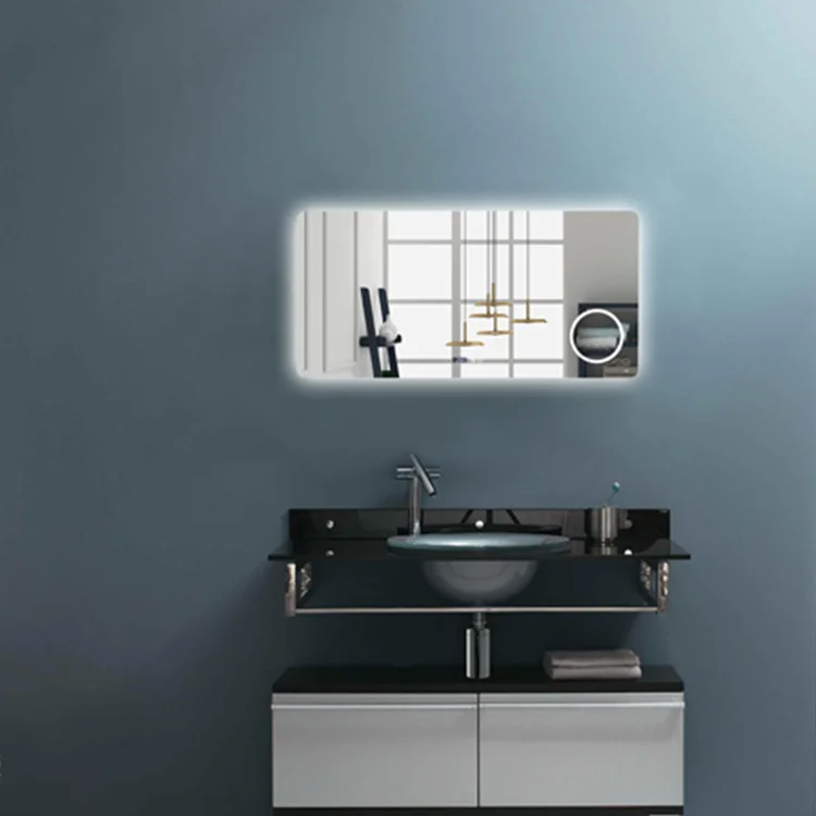 Hot Sale Waterproof Defogging Smart Mirror Touch Switch Sensor For shaving magnifier Bathroom Mirror with Led Light