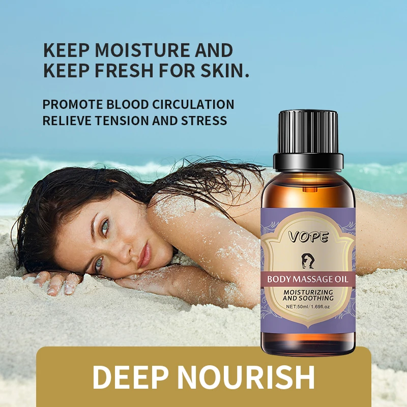 50ml Custom Private Label moisturizing and soothing Body Massage oil Organic Natural Blend compound Essential Oil