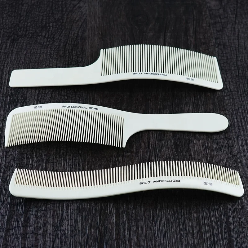 Изогнутая расческа, изогнутая расческа, Профессиональная парикмахерская в форме S, белая парикмахерская расческа