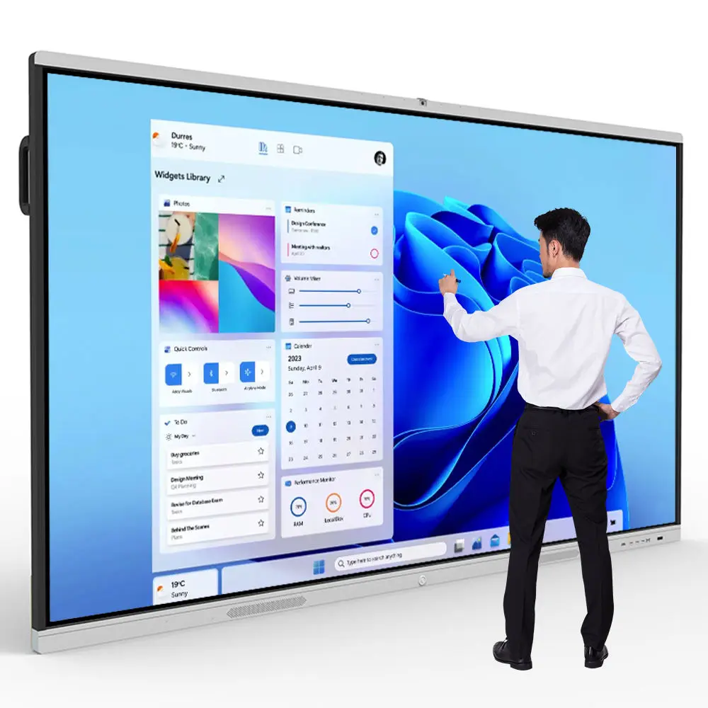 32 Inch Smartboards Electronic 2k/4k Display Classroom Teaching Panel 20 Points Multitouch Smart Interactive Board