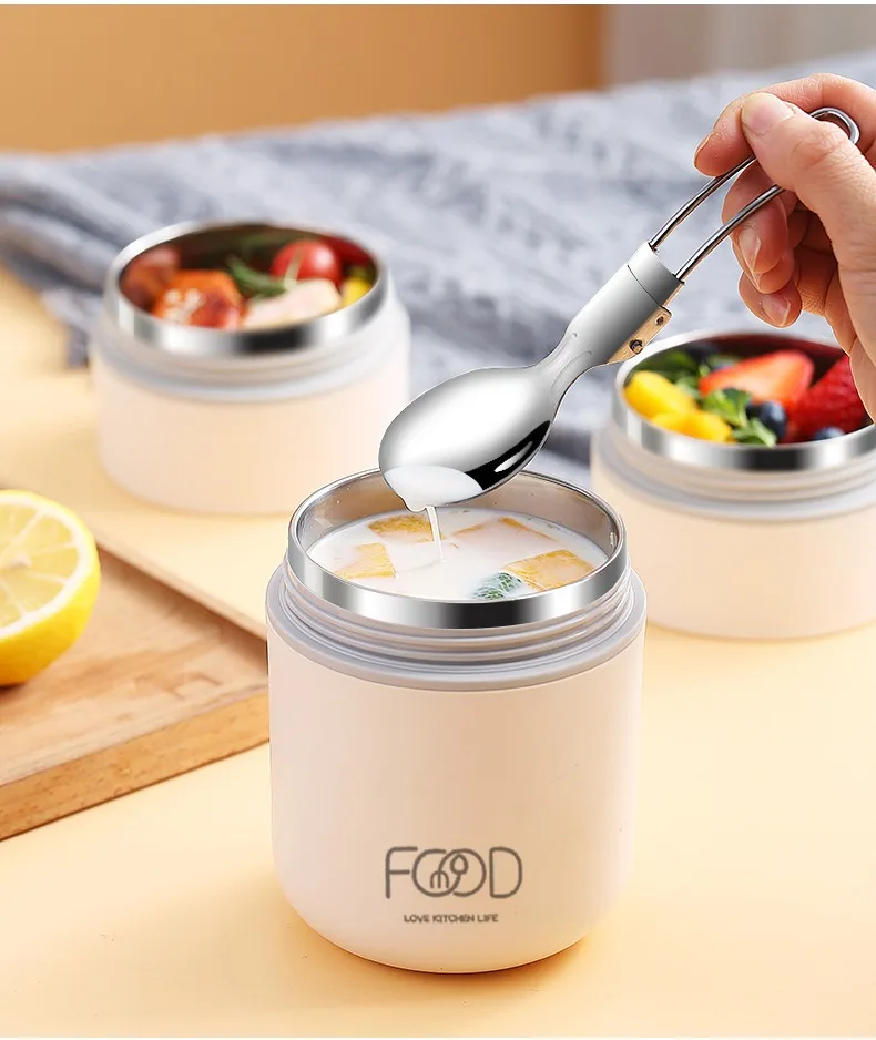 680M L Thermos  Stainless Steel Vacuum Food Flask