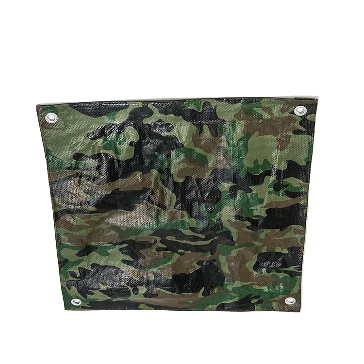 waterproof tarp camouflage PE tarpaulin sheet for tent