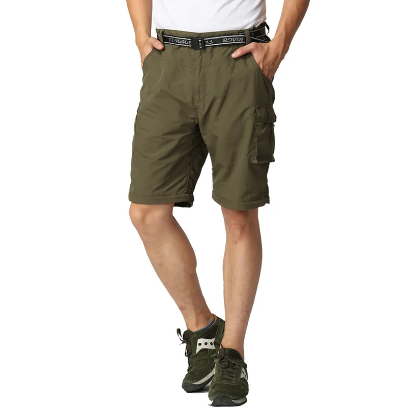 
New Breathable Transformable Outdoor Sports Quick Dry Pants Hiking Trousers Trekking Cargo Pants Men Tactical Pants with Pockets 